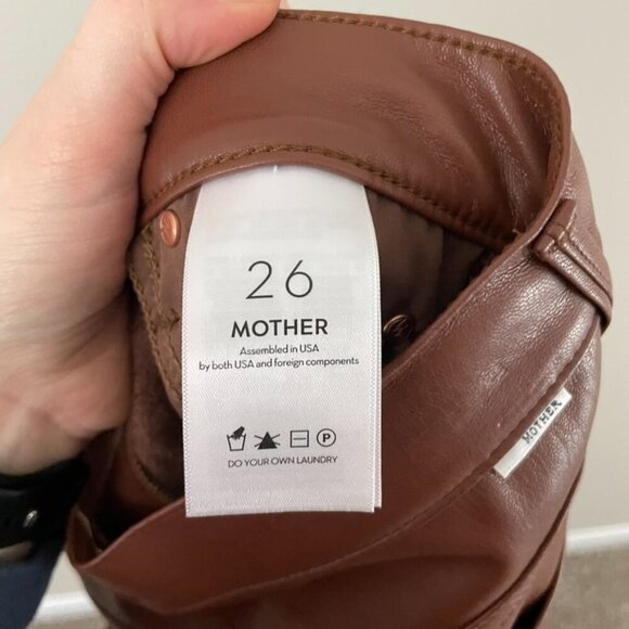 Mother The Mid Rise Dazzler Ankle Pants in Wax On Wax Off Friar Brown Size 26 - Picture 5 of 9